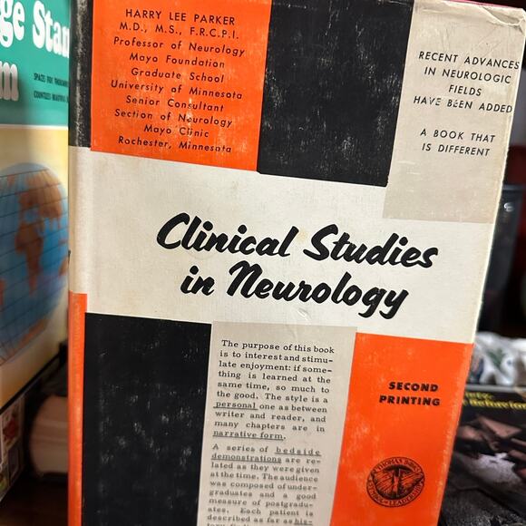 Clinical Studies in Neurology Second Printing by Harry Lee Parker 1969